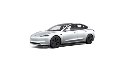Model 3 Premium Long Range tração integral em branco pérola com jantes 18" Photon