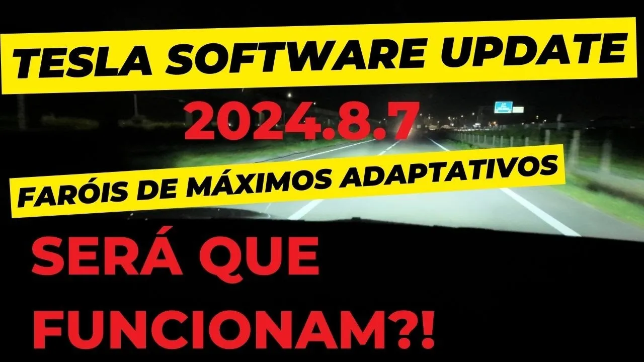 Miniatura do vídeo: Tesla update 2024.8.7: faróis adaptativos no Model 3 LR