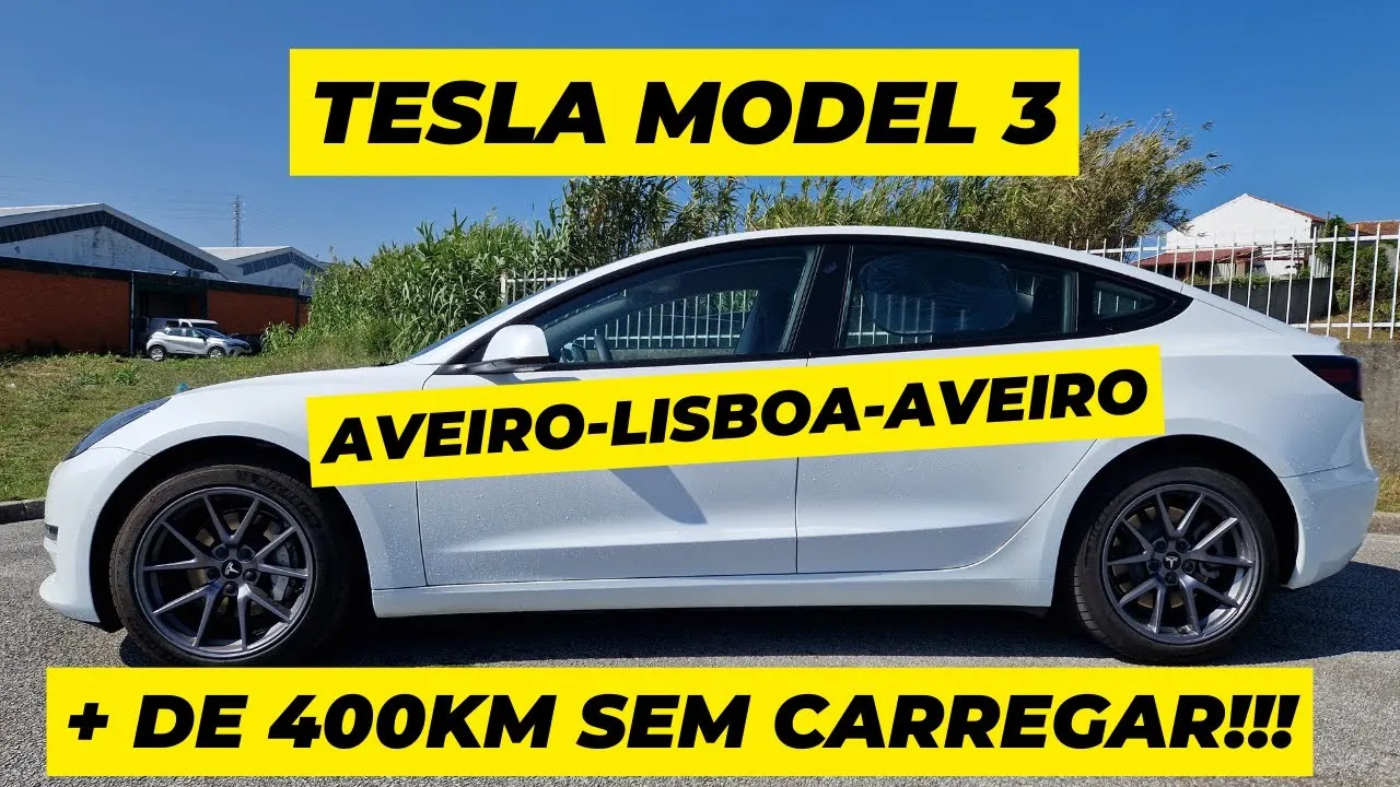 Miniatura do vídeo: Tesla Model 3 Long Range: Aveiro, Lisboa e Aveiro sem ansiedade