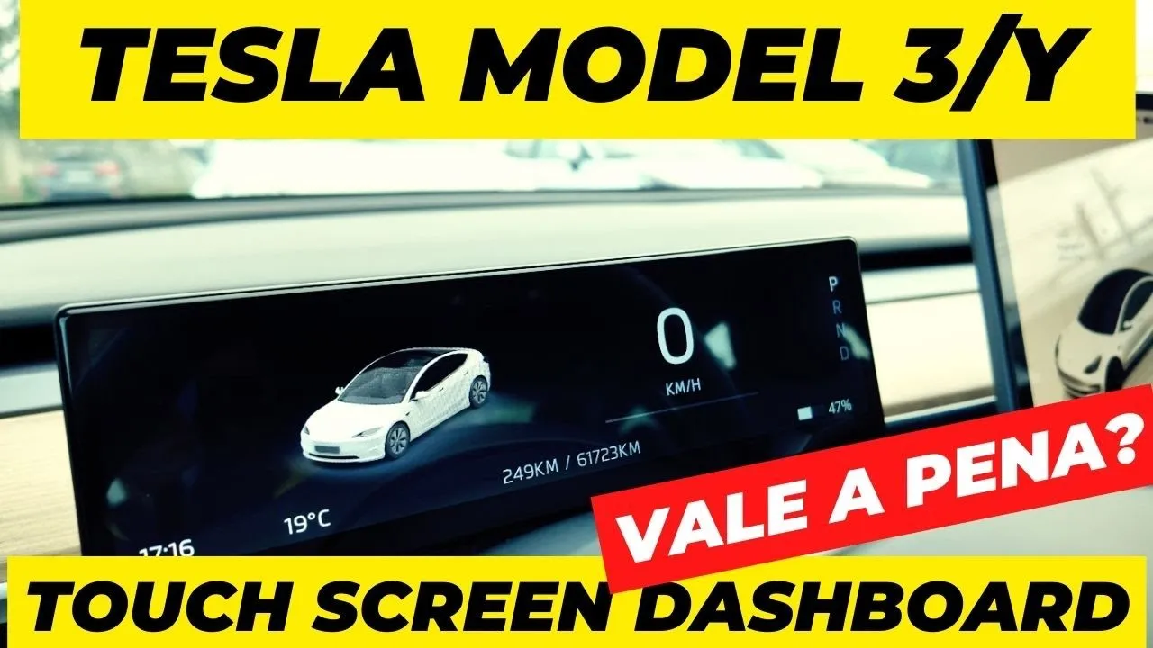 Miniatura do vídeo: Tlyard T12 Pro: dashboard para Tesla Model 3 e Y vale a pena?