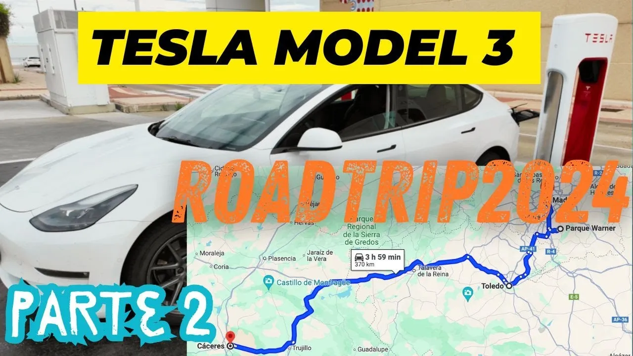 Miniatura do vídeo: Roadtrip Madrid-Cáceres de Tesla: consumos e carregamentos reais