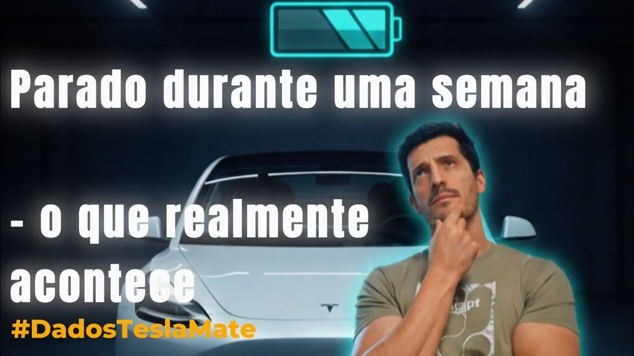 Miniatura do vídeo: Tesla parado 7 dias sem carregar: quanto consome em standby?