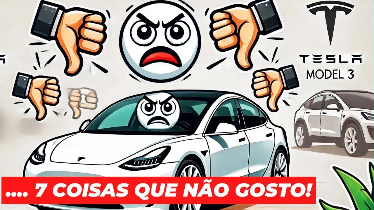 Miniatura do vídeo: Tesla Model 3: 7 problemas reais após 3 anos de uso diário