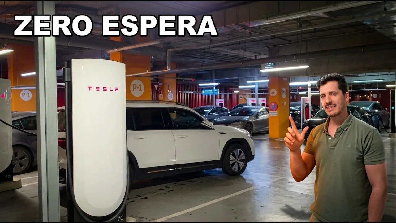 Miniatura do vídeo: Tesla de Aveiro a Gibraltar: consumo real e aviso de fila