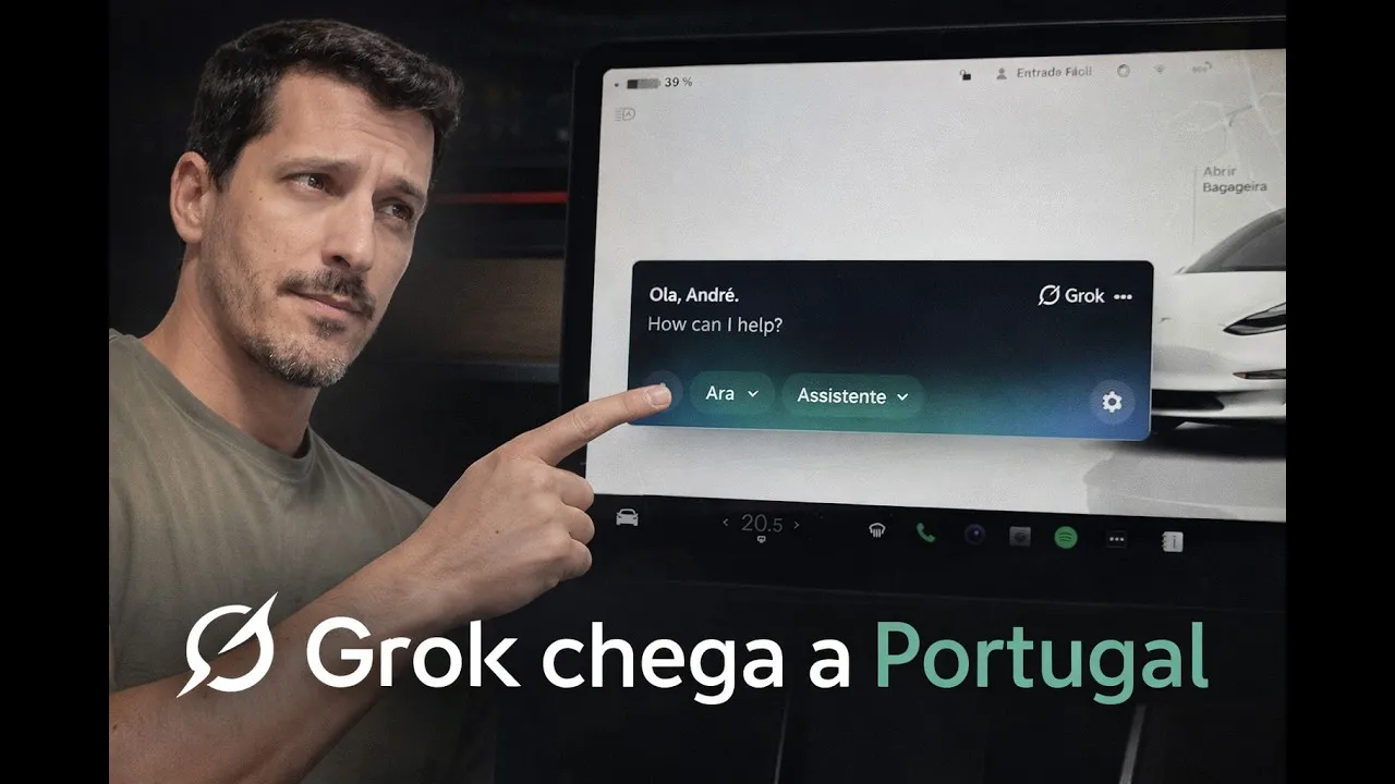 Miniatura do vídeo: Grok no Tesla em Portugal: o que muda com a atualização 2026.2.6
