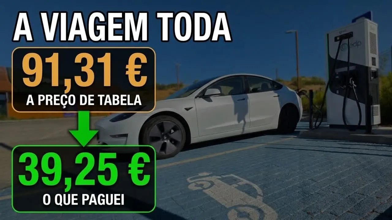Miniatura do vídeo: Custo real de 1.607 km num Tesla e a surpresa da EDP