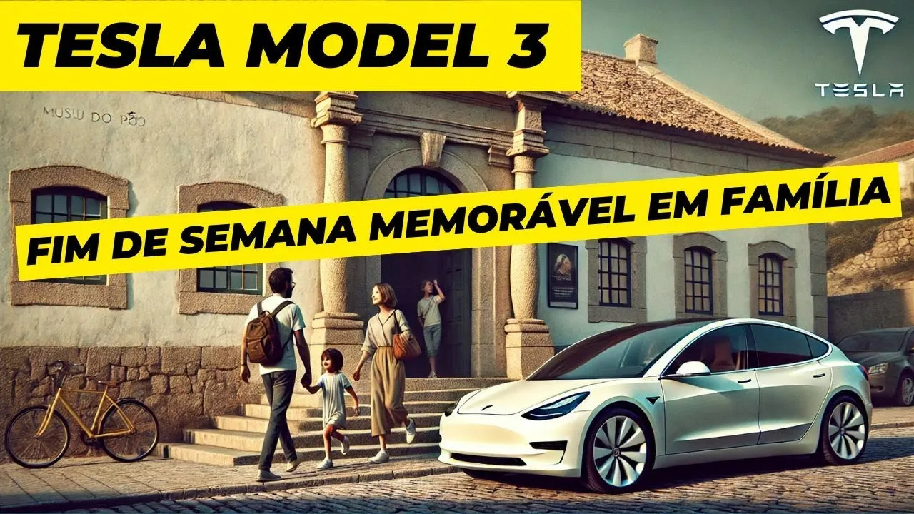 Miniatura do vídeo: Fim de semana em família: Aveiro a Nelas no Tesla Model 3