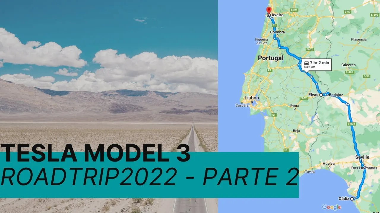 Miniatura do vídeo: Roadtrip Model 3 pelo sul de Espanha: custos reais em 1800 km