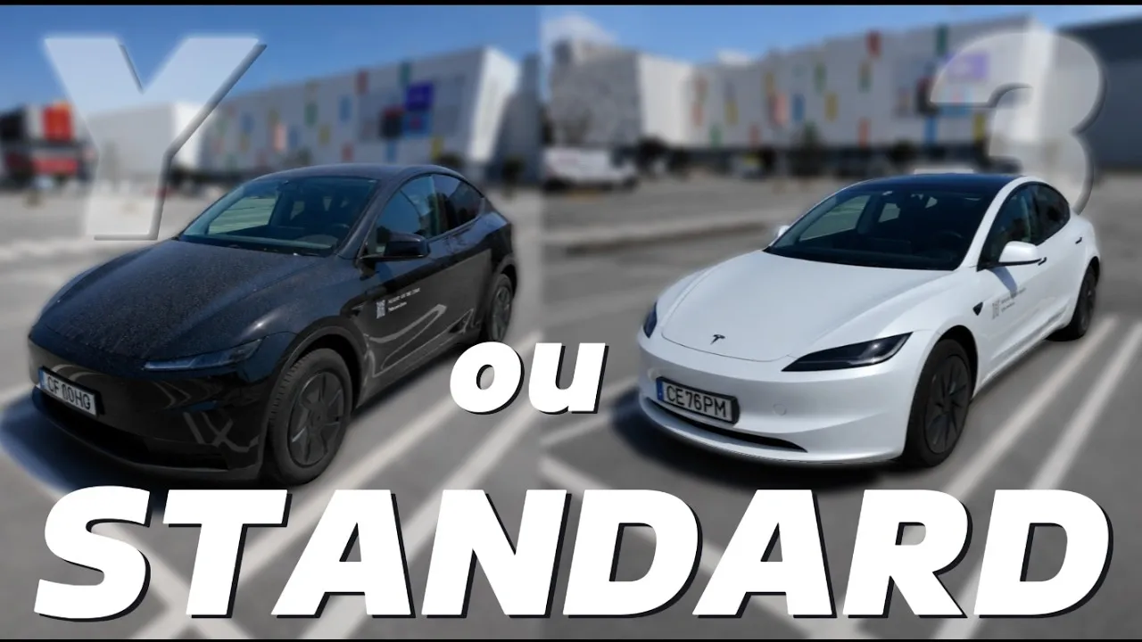 Miniatura do vídeo: Model 3 vs Model Y Standard 2026: qual comprar?
