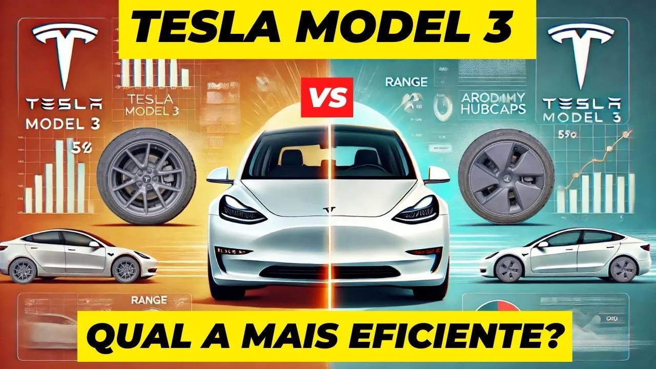 Miniatura do vídeo: Tampões de jante no Tesla Model 3: valem mesmo a pena?