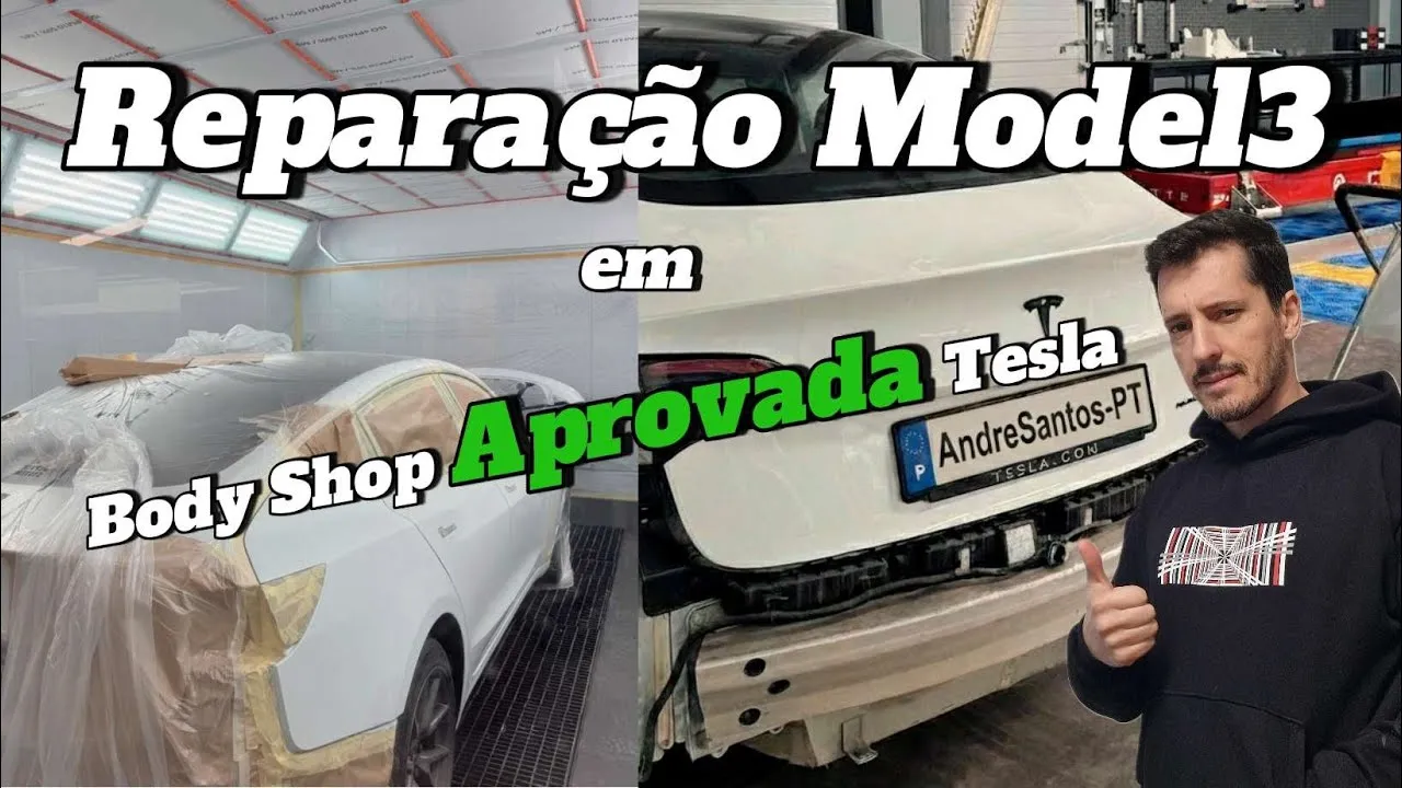Miniatura do vídeo: Reparação de para-choques Tesla: quanto custa numa Body Shop certificada