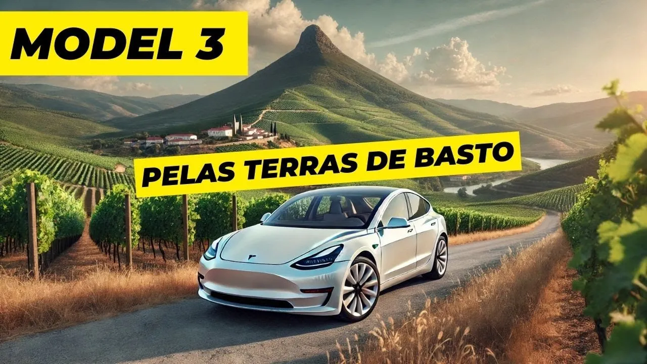 Miniatura do vídeo: Tesla Model 3 ao Monte Farinha: 340 km por 24 euros