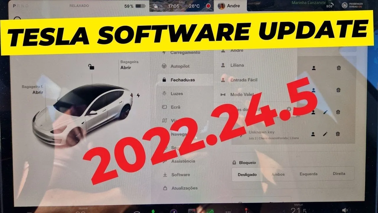 Miniatura do vídeo: Tesla update 2022.24.5: as novidades no Model 3