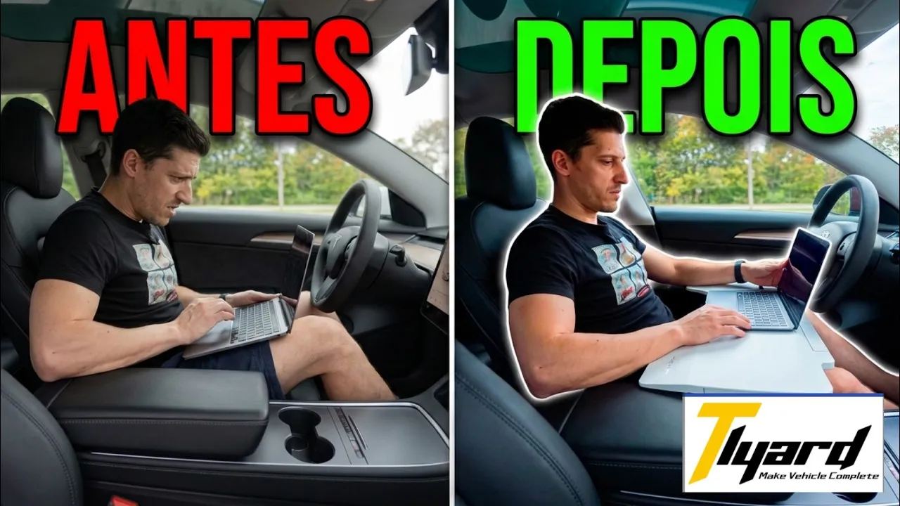 Miniatura do vídeo: Mesa dobrável para Tesla: TLYARD testada 2 meses