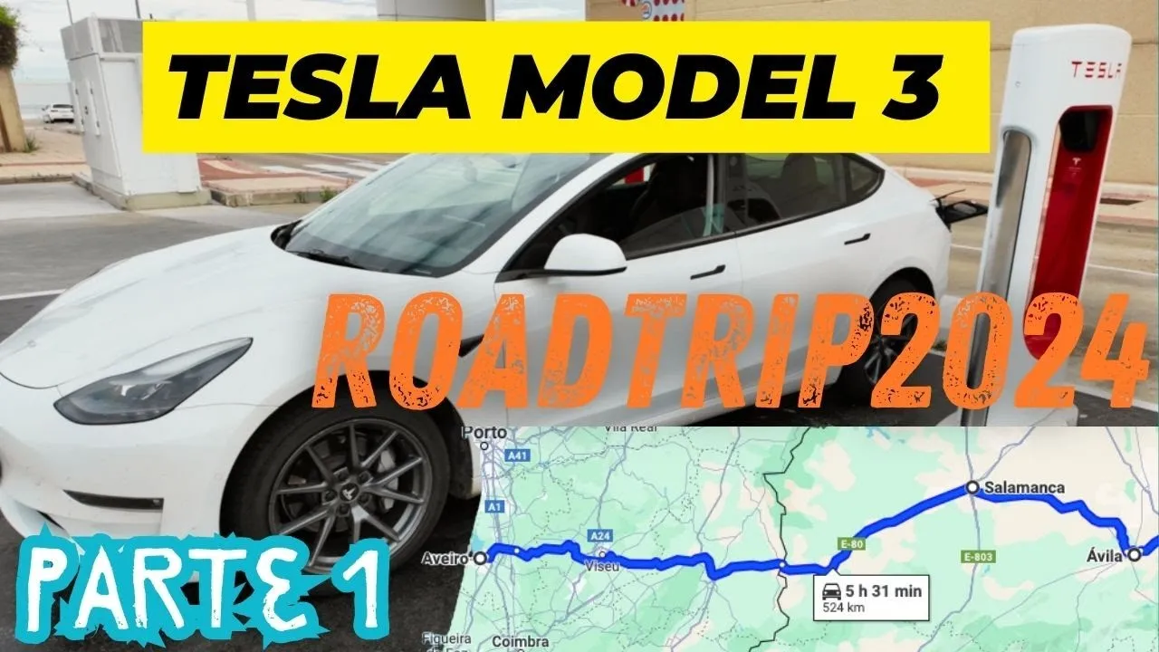 Miniatura do vídeo: Roadtrip a Madrid no Tesla Model 3: etapa Lisboa, Salamanca, Madrid