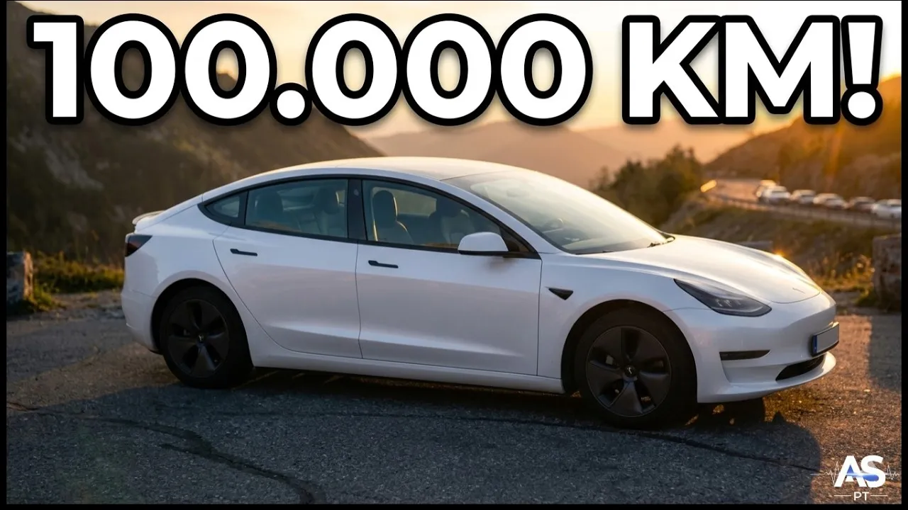 Miniatura do vídeo: Tesla Model 3: road trip de 479 km por 15 euros
