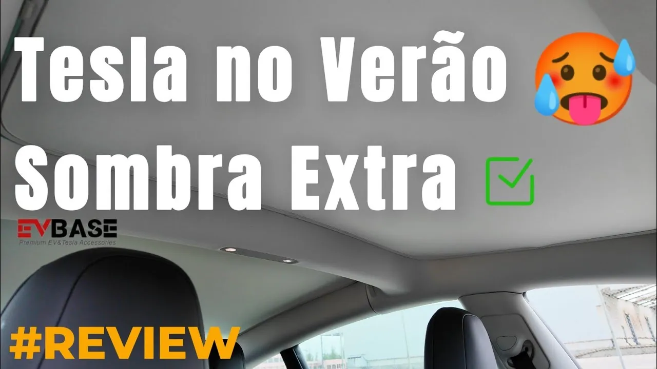 Miniatura do vídeo: Sunshades EVBASE para Tesla Model 3: valem a pena?