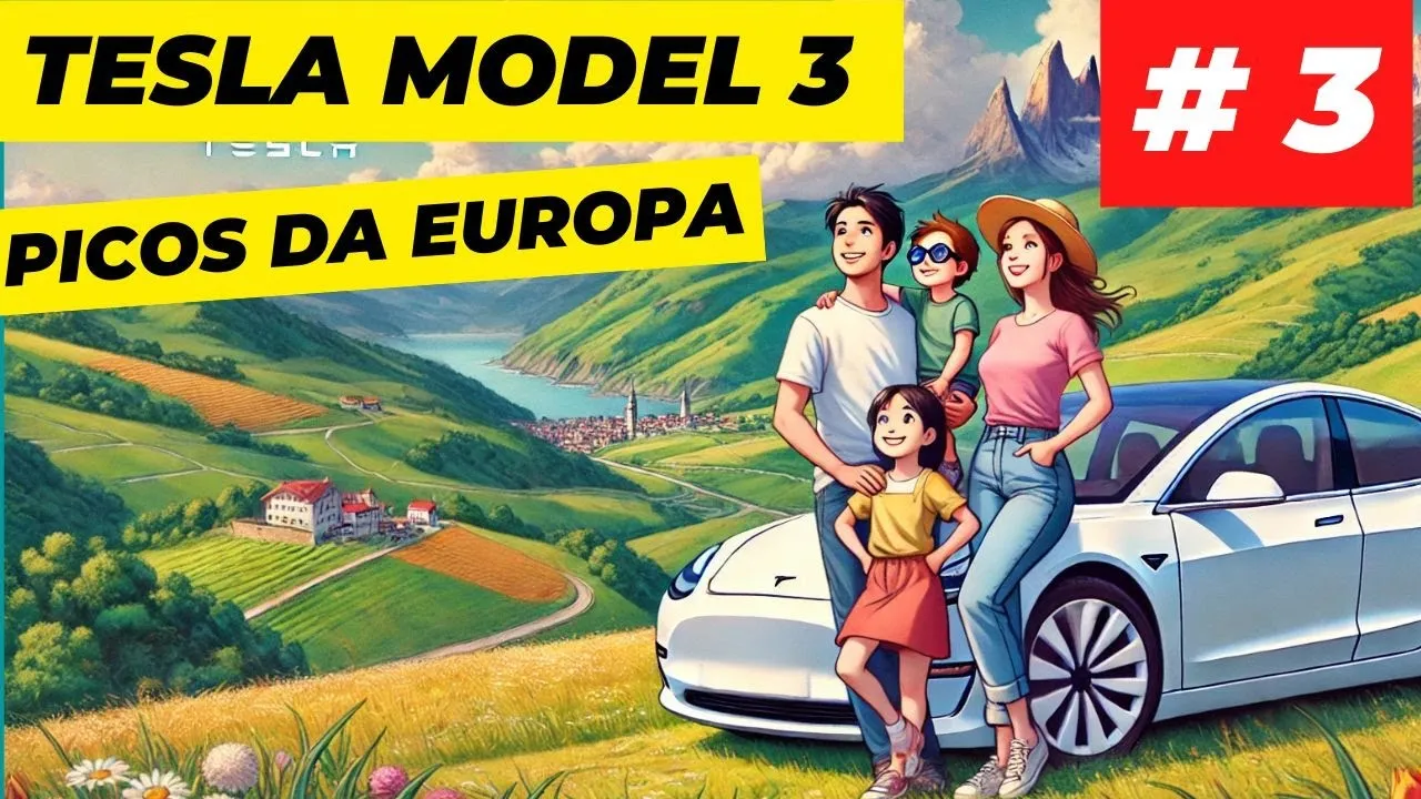 Miniatura do vídeo: Road trip nos Picos da Europa: dia 3 com Tesla Model 3