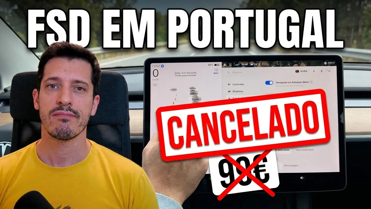 Miniatura do vídeo: FSD Portugal 99€: um mês de testes e porque cancelei