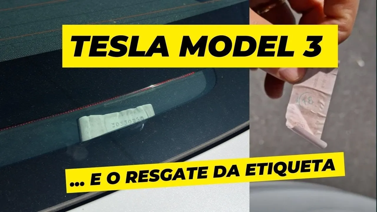 Miniatura do vídeo: Tesla Model 3: como remover etiqueta solta da 3.ª luz de stop