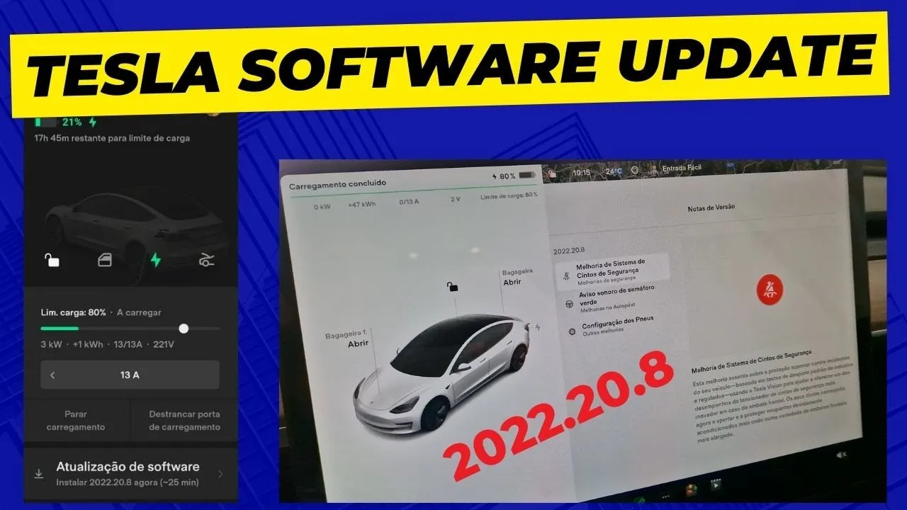Miniatura do vídeo: Tesla Software Update: como instalar e o que muda