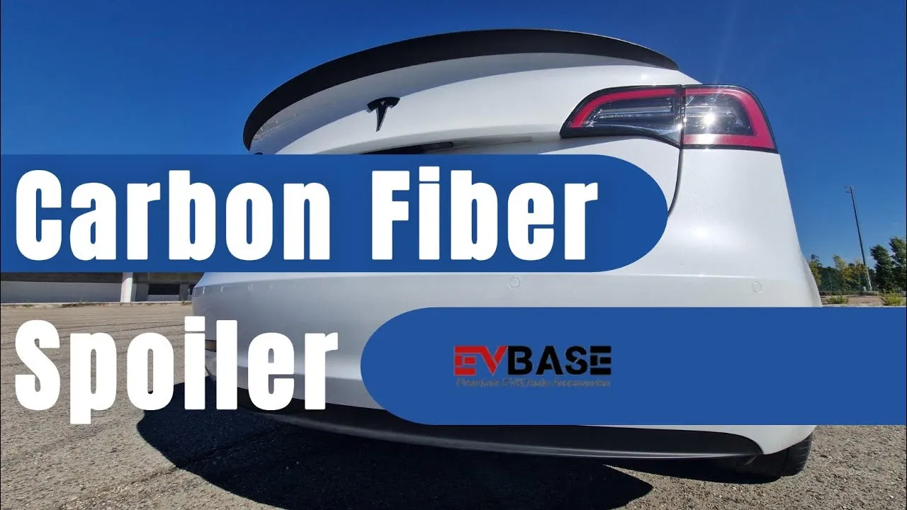Miniatura do vídeo: Spoiler EV Base em fibra de carbono para Model 3: vale a pena?