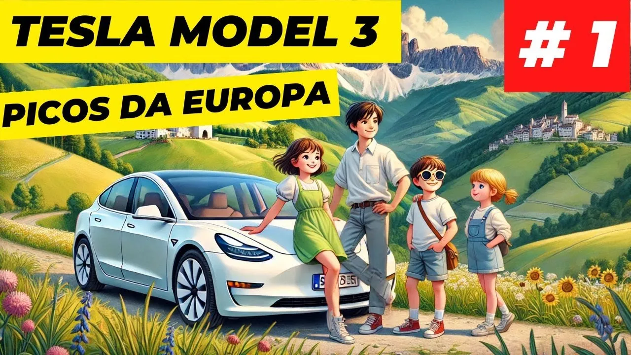Miniatura do vídeo: Road trip aos Picos da Europa: Aveiro a Valladolid no Model 3